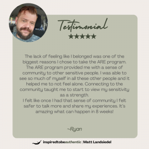 Authentic Relating and Empowerment for HSP testimonial