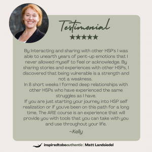 Authentic Relating and Empowerment for HSP testimonial